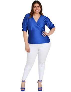 Blusa Roman Fashion manga 3/4 para mujer