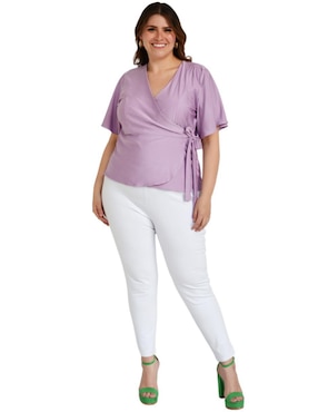 Blusa Roman Fashion manga 3/4 para mujer
