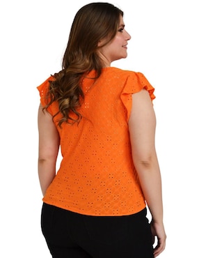 Blusa Roman Fashion manga corta para mujer