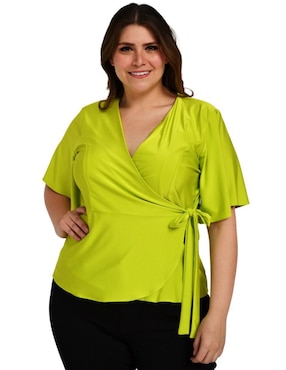 Blusa Roman Fashion manga corta para mujer