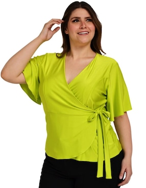 Blusa Roman Fashion manga corta para mujer
