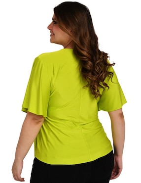 Blusa Roman Fashion manga corta para mujer