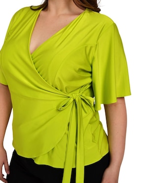 Blusa Roman Fashion manga corta para mujer