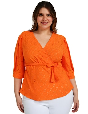 Blusa Roman Fashion manga 3/4 para mujer