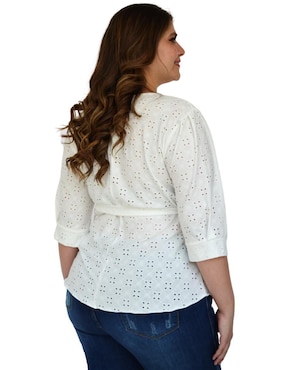 Blusa Roman Fashion manga 3/4 para mujer