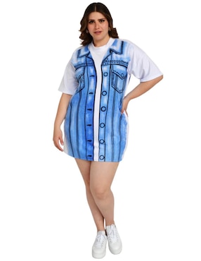 Vestido crop casual Roman Fashion para mujer