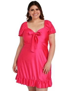 Vestido crop de fiesta Roman Fashion escote corazón