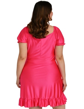 Vestido crop de fiesta Roman Fashion escote corazón