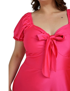 Vestido crop de fiesta Roman Fashion escote corazón