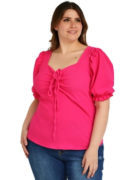 Blusa Roman Fashion manga corta para mujer