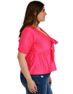 Blusa Roman Fashion manga corta para mujer