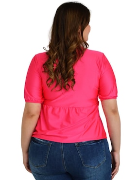 Blusa Roman Fashion manga corta para mujer