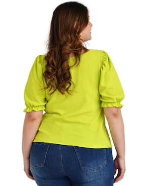 Blusa Roman Fashion manga corta para mujer