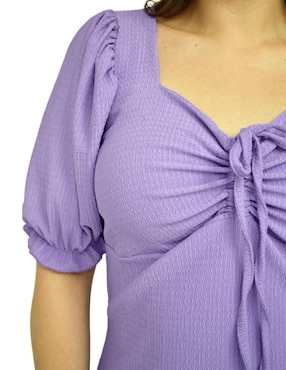 Blusa Roman Fashion manga corta para mujer