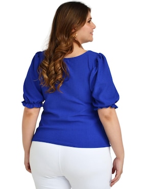 Blusa Roman Fashion manga corta para mujer