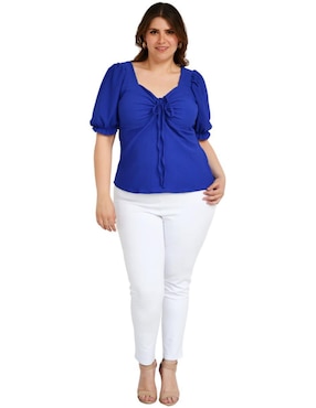 Blusa Roman Fashion manga corta para mujer