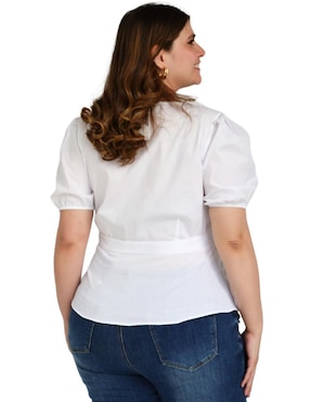 Blusa Roman Fashion manga corta para mujer