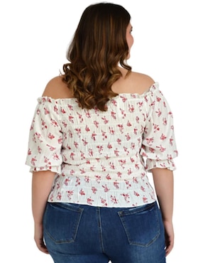 Blusa Roman Fashion manga 3/4 para mujer