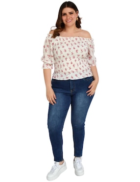 Blusa Roman Fashion manga 3/4 para mujer