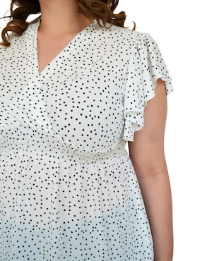 Blusa Roman Fashion manga corta para mujer