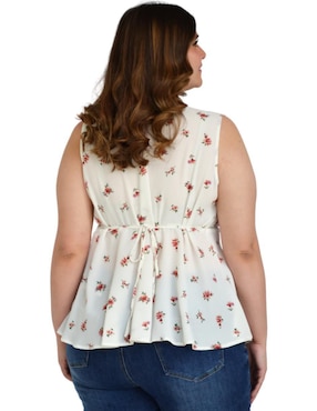 Blusa Roman Fashion sin manga para mujer