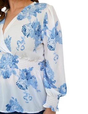 Blusa Roman Fashion manga larga para mujer