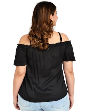 Blusa Roman Fashion manga corta para mujer