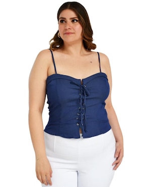 Blusa de tirantes Roman Fashion para mujer