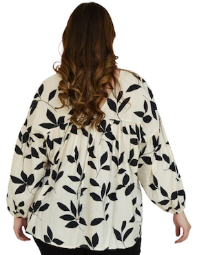 Blusa Roman Fashion manga larga para mujer