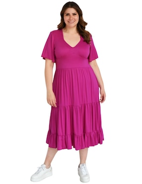 Vestido midi casual Roman Fashion para mujer