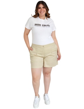 Short Roman Fashion de lino para mujer
