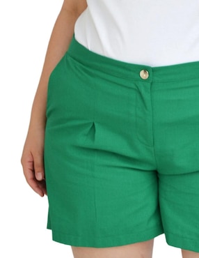 Short Roman Fashion de lino para mujer
