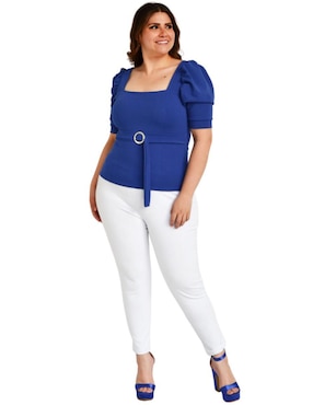Blusa Roman Fashion sin manga para mujer