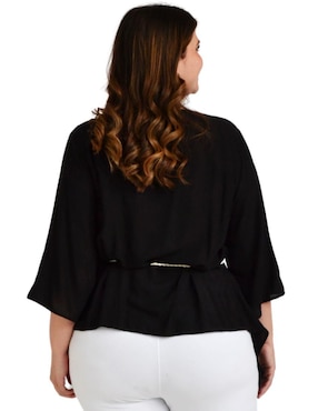 Blusa Roman Fashion manga 3/4 para mujer
