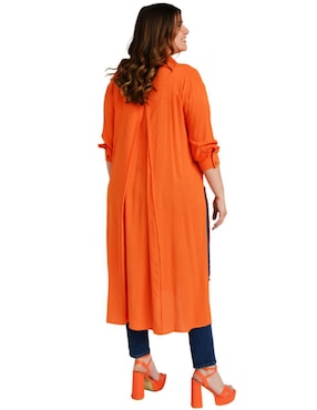 Blusa camisera Roman Fashion manga 3/4 para mujer