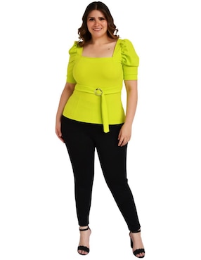 Blusa Roman Fashion manga corta para mujer