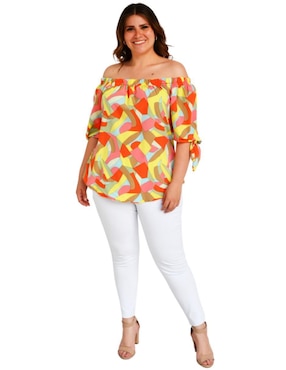 Blusa Roman Fashion manga 3/4 para mujer