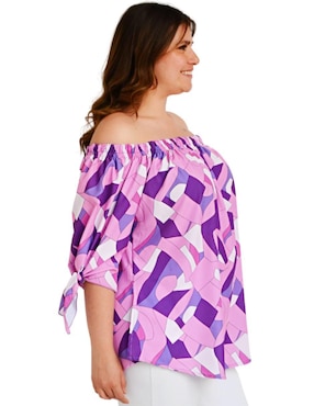 Blusa Roman Fashion manga 3/4 para mujer