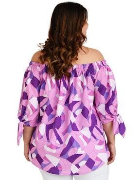 Blusa Roman Fashion manga 3/4 para mujer