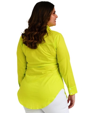 Blusa camisera Roman Fashion manga larga para mujer