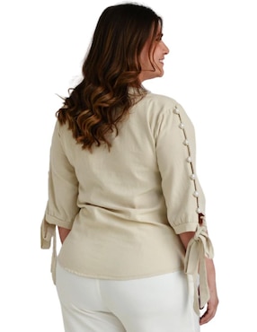 Blusa Roman Fashion manga 3/4 para mujer