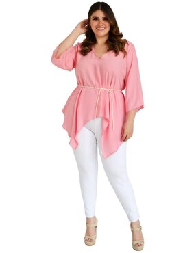 Blusa Roman Fashion manga 3/4 para mujer