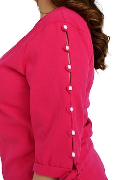 Blusa Roman Fashion manga 3/4 para mujer