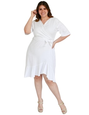 Vestido a la rodilla casual Roman Fashion para mujer