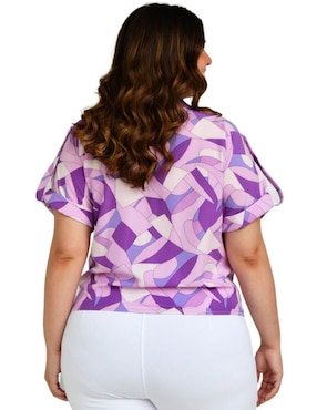 Blusa Roman Fashion manga corta para mujer