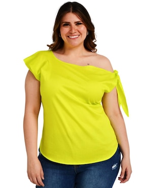 Blusa Roman Fashion manga corta para mujer