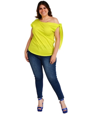 Blusa Roman Fashion manga corta para mujer