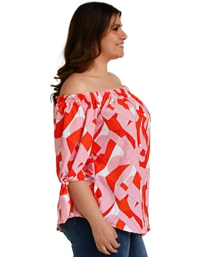 Blusa Roman Fashion manga 3/4 para mujer