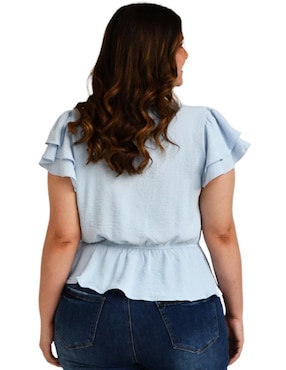 Blusa Roman Fashion manga corta para mujer