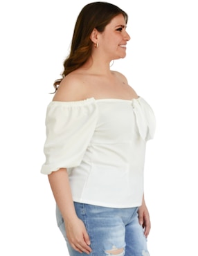 Blusa Roman Fashion manga corta para mujer
